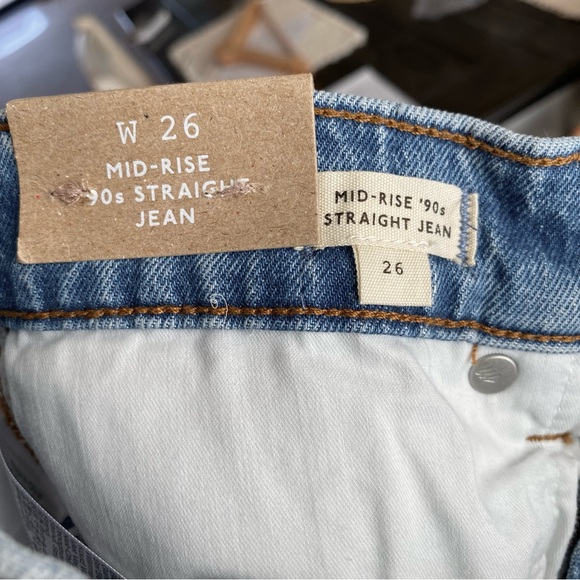 NWT Madewell 90’s Straight Mid Rise Jeans - Picture 4 of 6